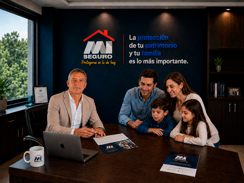 Juan Millán atendiendo a una familia